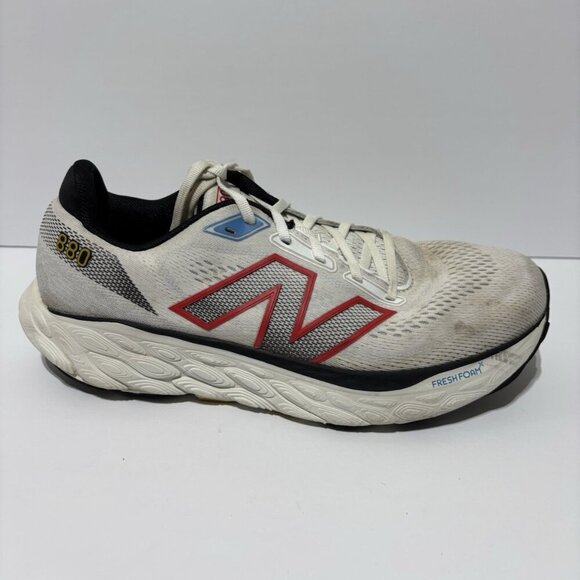 New Balance Men’s Fresh Foam X 880v14 White Running Shoes, Size 10 M main image 6